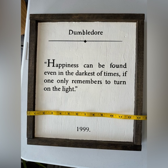 Handmade Harry Potter Dumbledore Quote Wooden Wall Decor - Picture 12 of 13